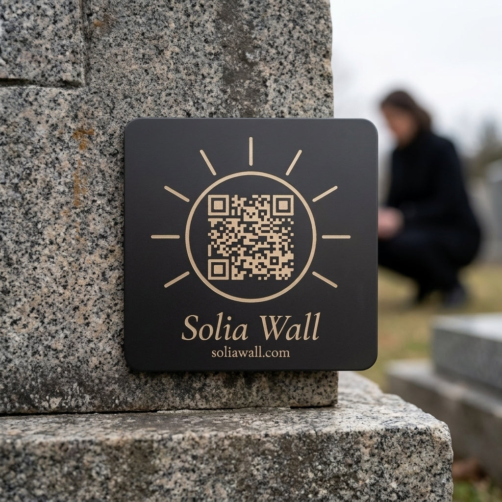 The Solia Wall plaque — on gravestone visit