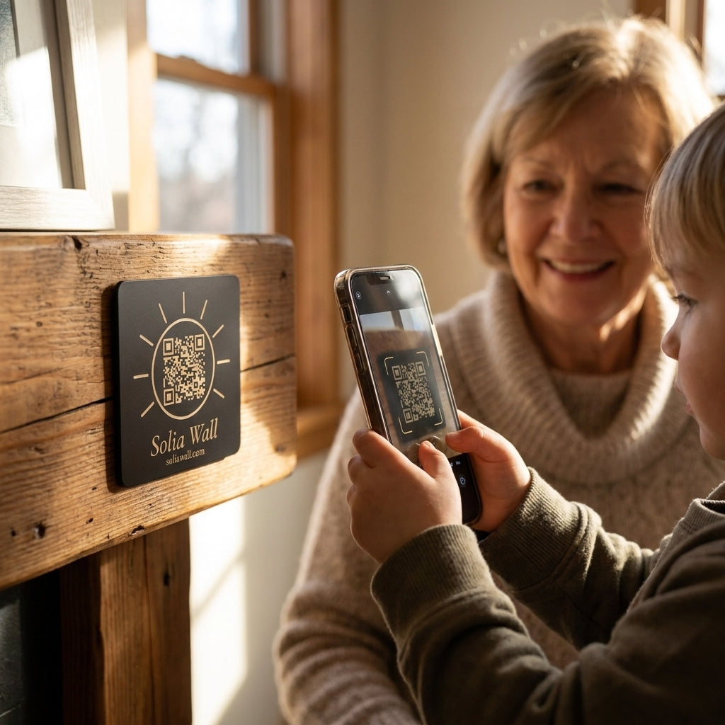 The Solia Wall plaque — scan grandkid