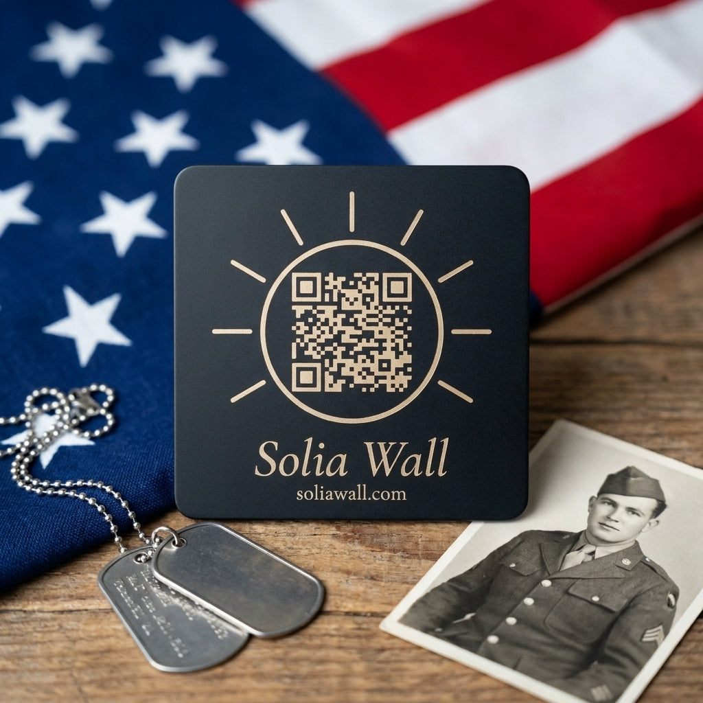 The Solia Wall plaque — with dog tags